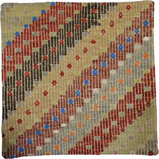 Vintage Kilim Pillow Case - 048739 by Pasargad Home in multi. Made from wool in a unique style.