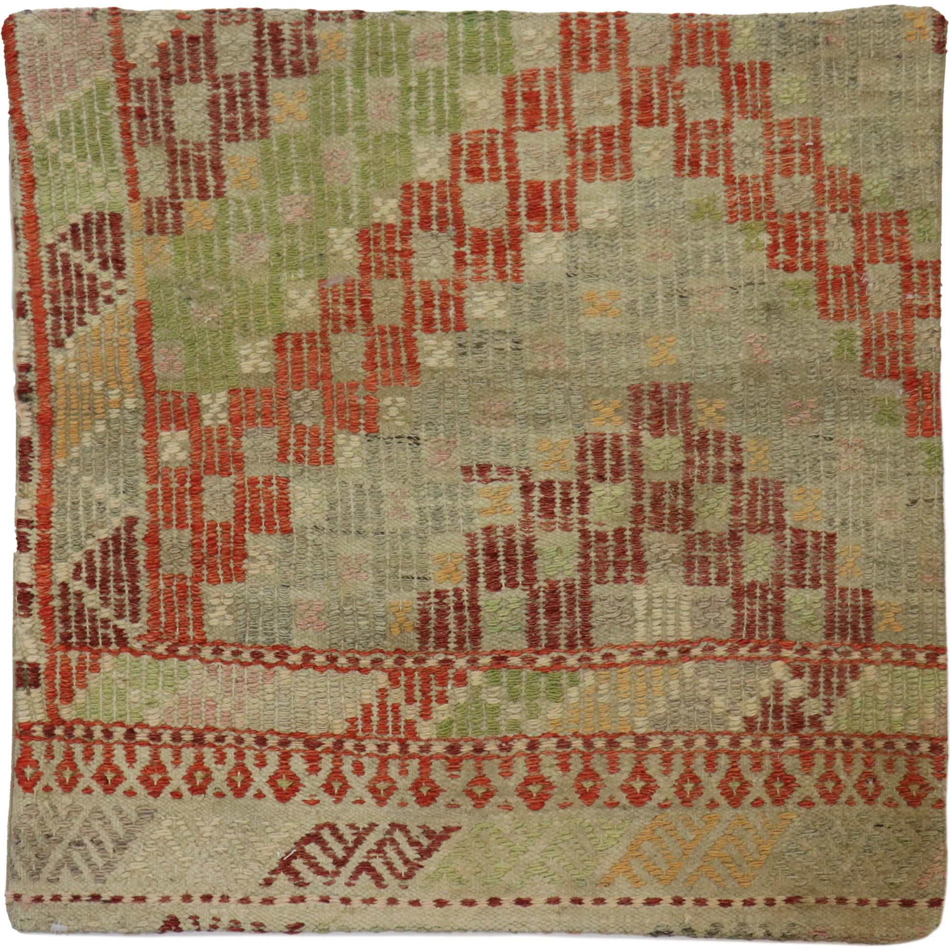 Vintage Kilim Pillow Case - 048740 by Pasargad Home in multi. Made from wool in a eclectic & global style.