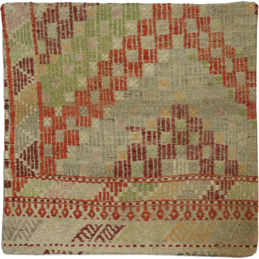 Vintage Kilim Pillow Case - 048740 by Pasargad Home in multi. Made from wool in a unique style.