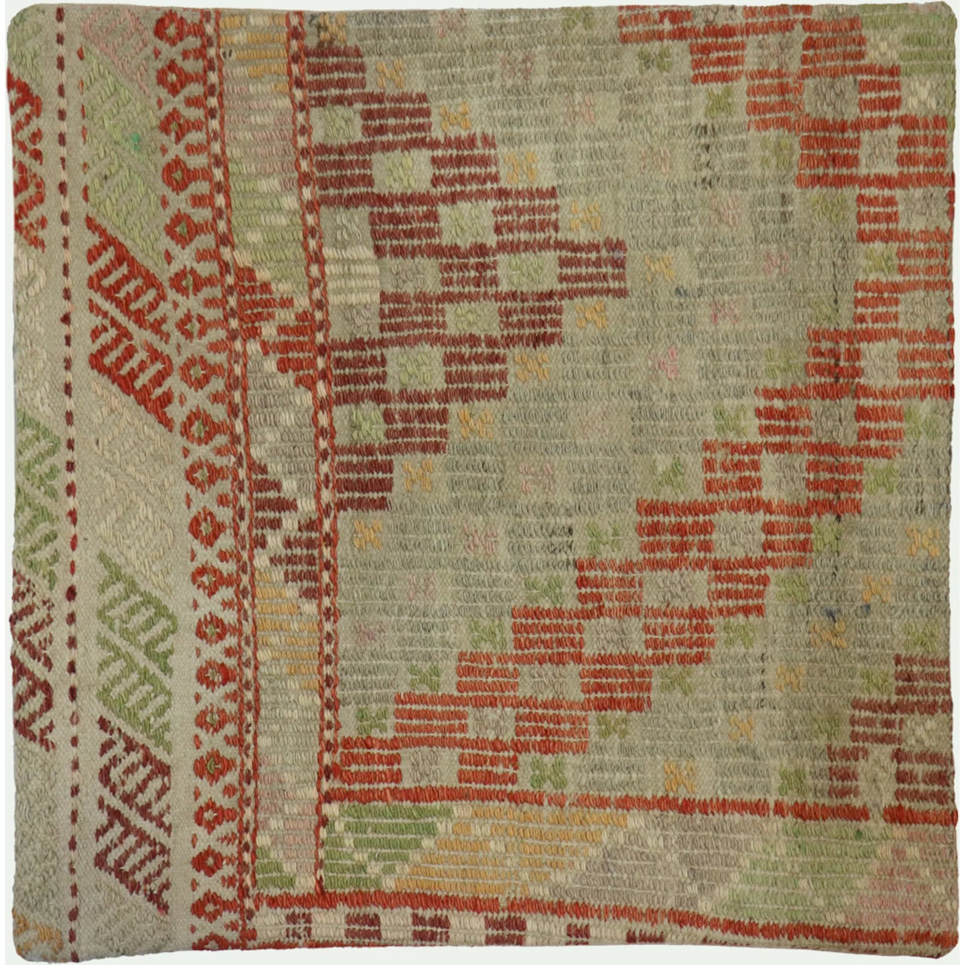 Vintage Kilim Pillow Case - 048743 by Pasargad Home in multi. Made from wool in a eclectic & global style.