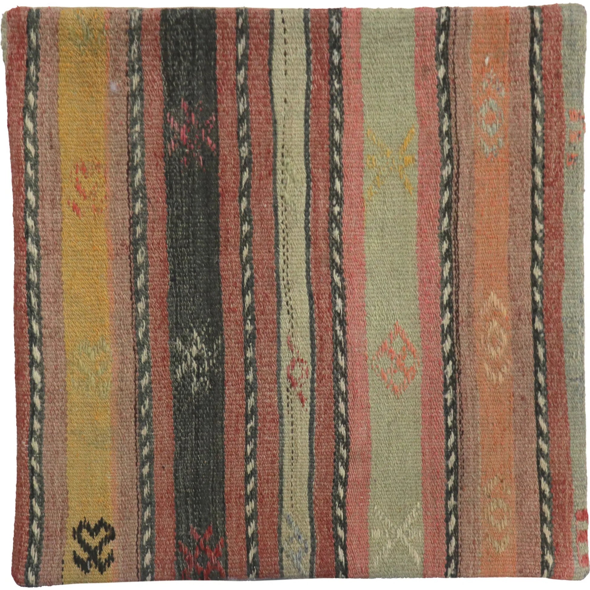 Vintage Kilim Pillow Case - 048747 by Pasargad Home in multi. Made from wool in a eclectic & global style.