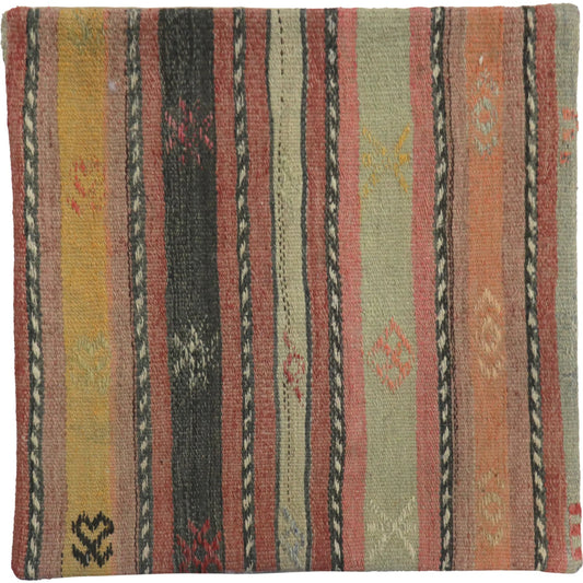 Vintage Kilim Pillow Case - 048747 by Pasargad Home in multi. Made from wool in a unique style.