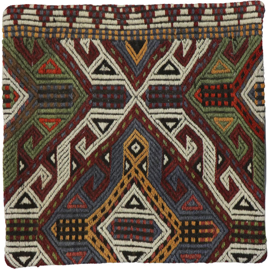 Vintage Kilim Pillow Case - 048754 by Pasargad Home in multi. Made from wool in a unique style.