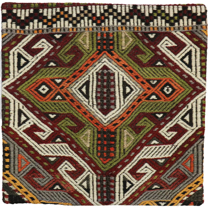 Vintage Kilim Pillow Case - 048757 by Pasargad Home in multi. Made from wool in a eclectic & global style.