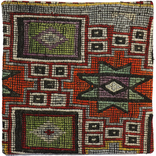 Vintage Kilim Pillow Case - 048760 by Pasargad Home in multi. Made from wool in a unique style.