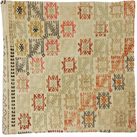 Vintage Kilim Pillow Case - 048769 by Pasargad Home in multi. Made from wool in a unique style.