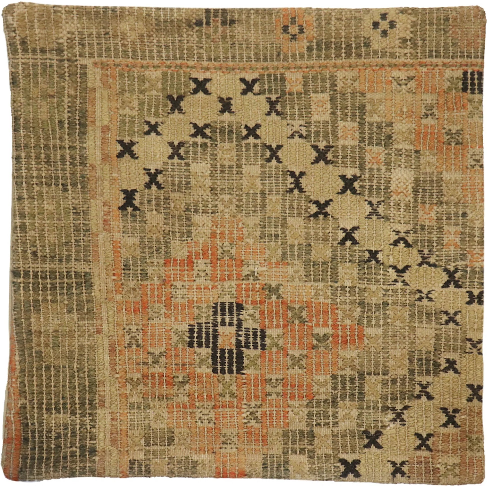 Vintage Kilim Pillow Case - 048772 by Pasargad Home in multi. Made from wool in a eclectic & global style.