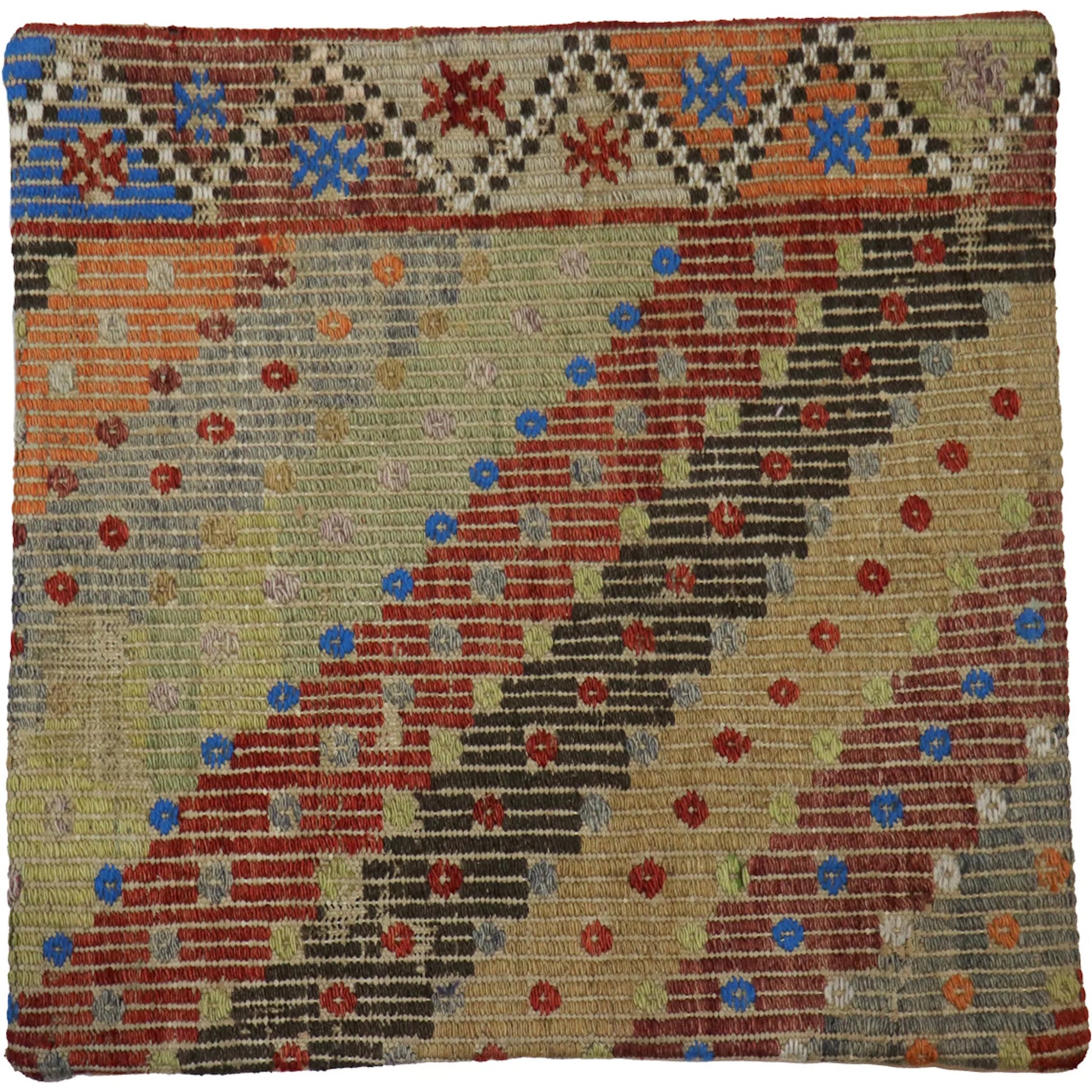 Vintage Kilim Pillow Case - 048784 by Pasargad Home in multi. Made from wool in a eclectic & global style.