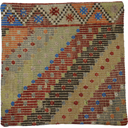 Vintage Kilim Pillow Case - 048784 by Pasargad Home in multi. Made from wool in a eclectic & global style.