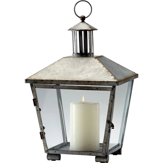 Delta Lantern by Cyan Design in rustic iron. Made from iron, glass in a cottage & farmhouse style.