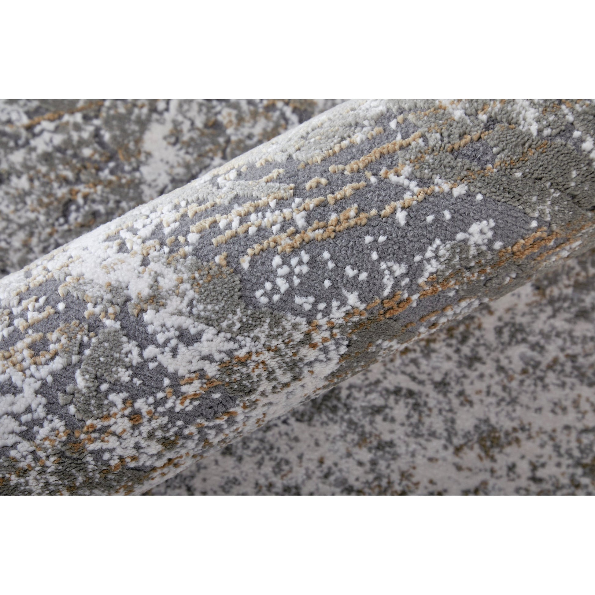 Waldor Rug - 73539NDF by Feizy in gray, silver, taupe. Made from polypropylene, polyester in a unique style.