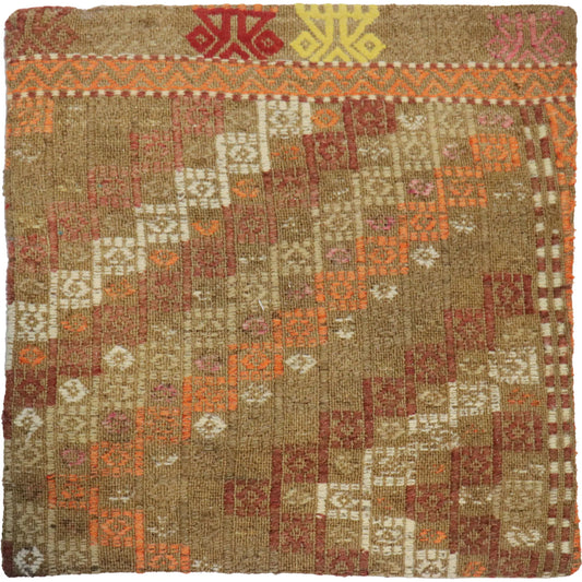 Vintage Kilim Pillow Case - 049774 by Pasargad Home in multi. Made from wool in a unique style.
