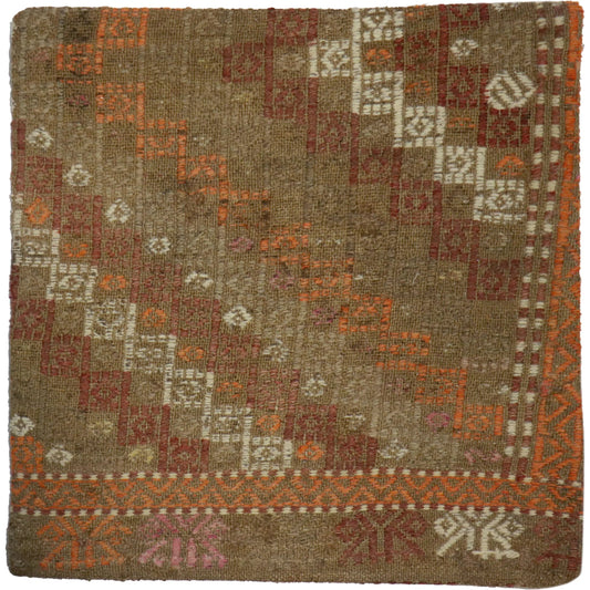 Vintage Kilim Pillow Case - 049804 by Pasargad Home in multi. Made from wool in a unique style.