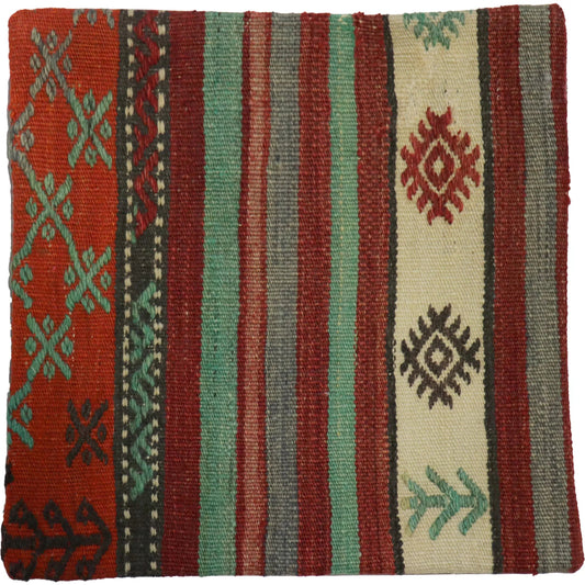 Vintage Kilim Pillow Case - 049819 by Pasargad Home in multi. Made from wool in a unique style.