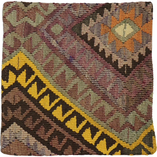 Vintage Kilim Pillow Case - 049830 by Pasargad Home in multi. Made from wool in a unique style.
