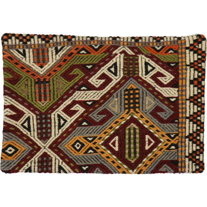 Vintage Kilim Pillow Case - 049883 by Pasargad Home in multi. Made from wool in a eclectic & global style.