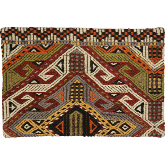 Vintage Kilim Pillow Case - 049884 by Pasargad Home in multi. Made from wool in a unique style.