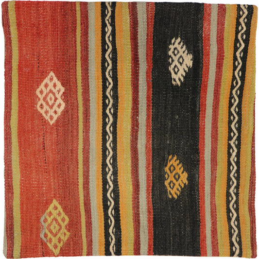 Vintage Kilim Pillow Case - 049888 by Pasargad Home in multi. Made from wool in a unique style.
