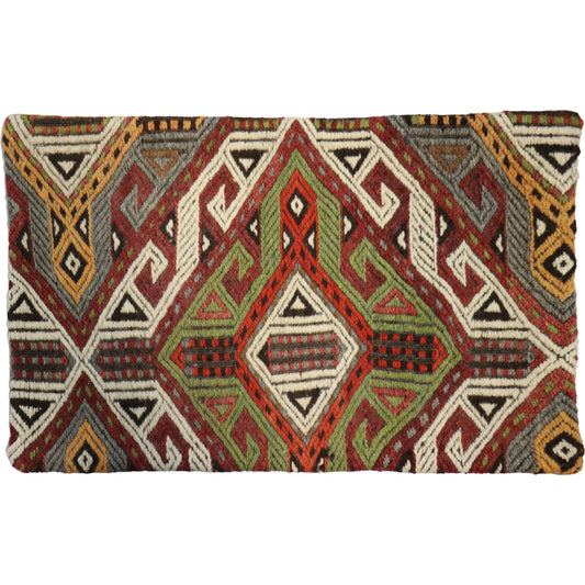 Vintage Kilim Pillow Case - 049923 by Pasargad Home in multi. Made from wool in a unique style.