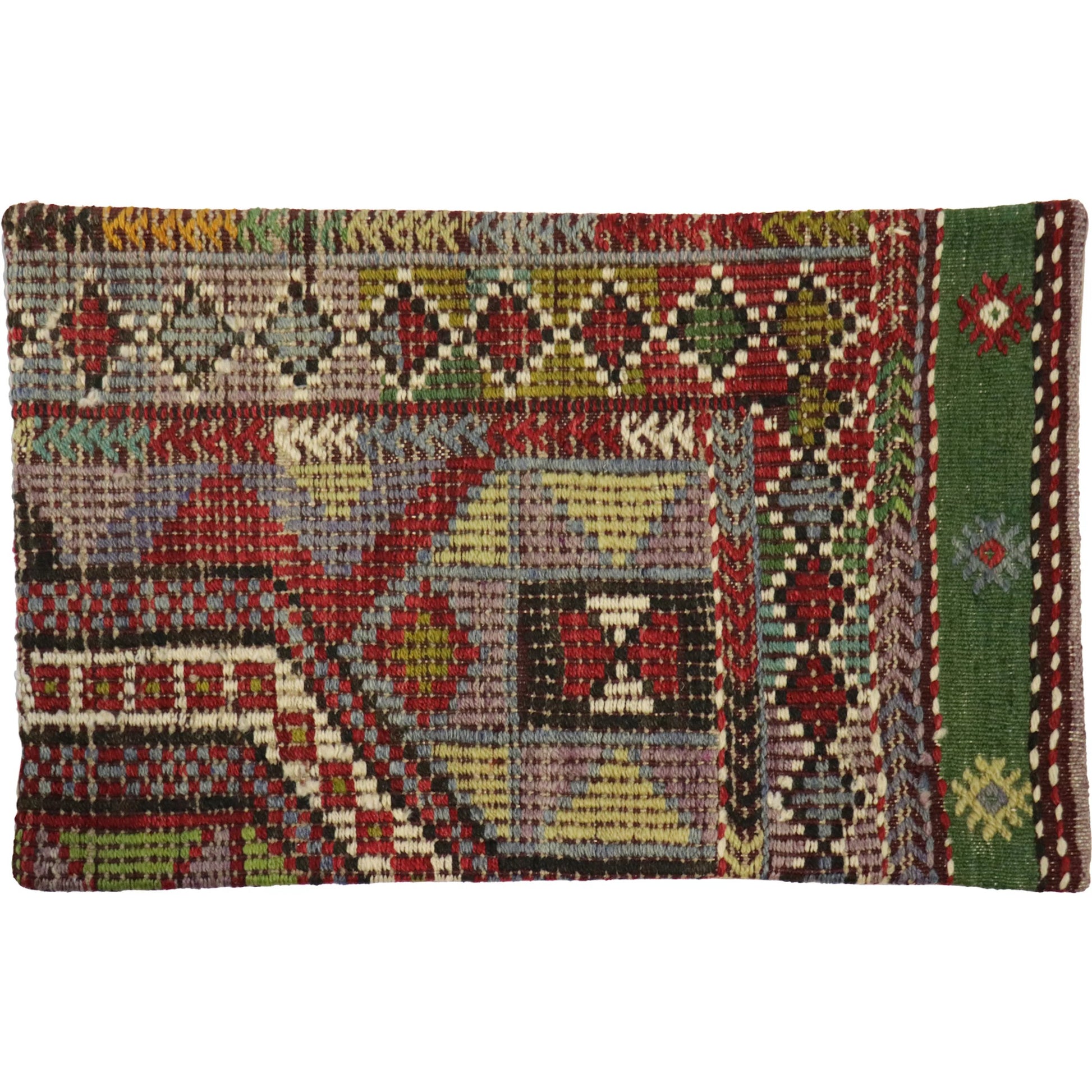 Vintage Kilim Pillow Case - 049925 by Pasargad Home in multi. Made from wool in a eclectic & global style.