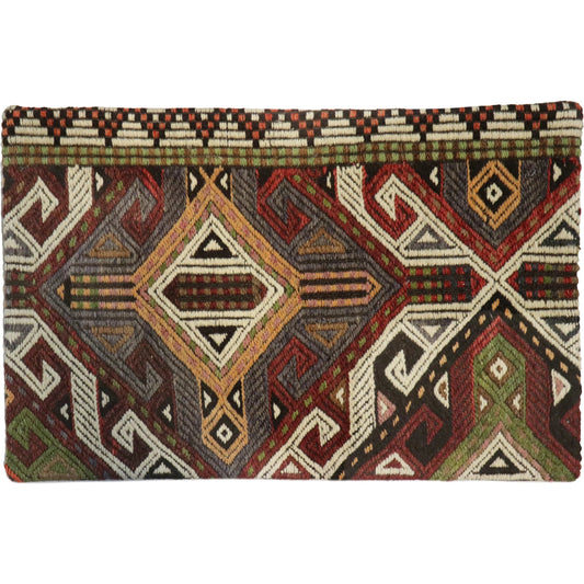 Vintage Kilim Pillow Case - 049931 by Pasargad Home in multi. Made from wool in a unique style.