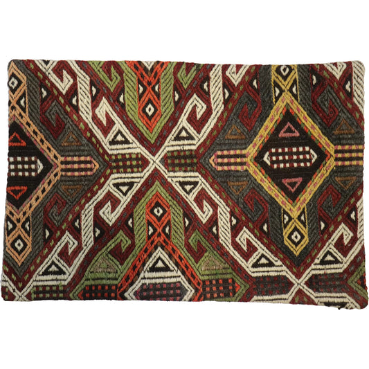 Vintage Kilim Pillow Case - 049932 by Pasargad Home in multi. Made from wool in a unique style.
