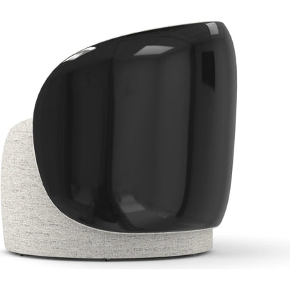 Cuff Swivel Chair by Caracole in ivory and piano black. Made from unique in a modern style.