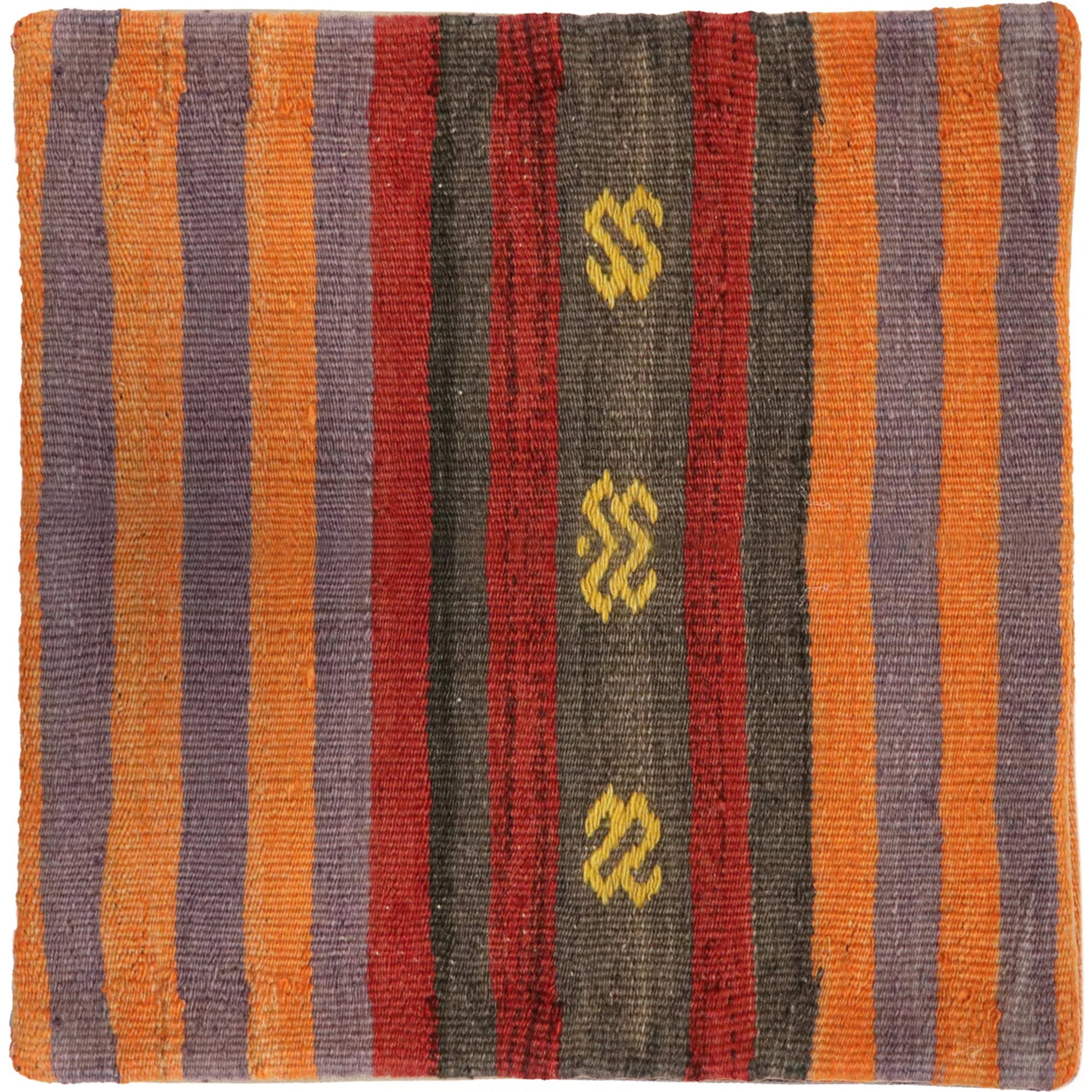Vintage Kilim Pillow Case - 050021 by Pasargad Home in multi. Made from wool in a eclectic & global style.