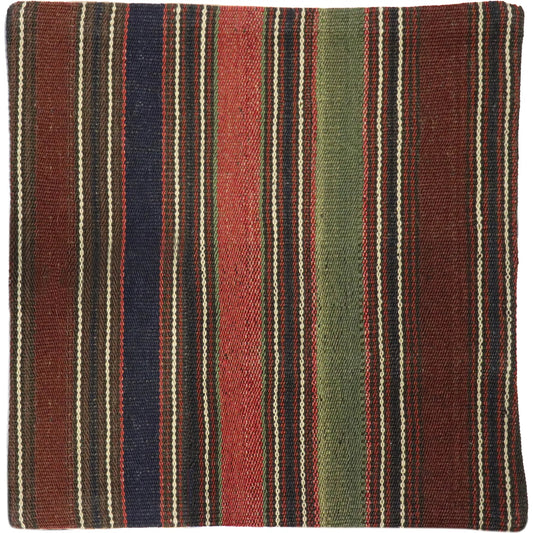 Vintage Kilim Pillow Case - 050023 by Pasargad Home in multi. Made from wool in a unique style.