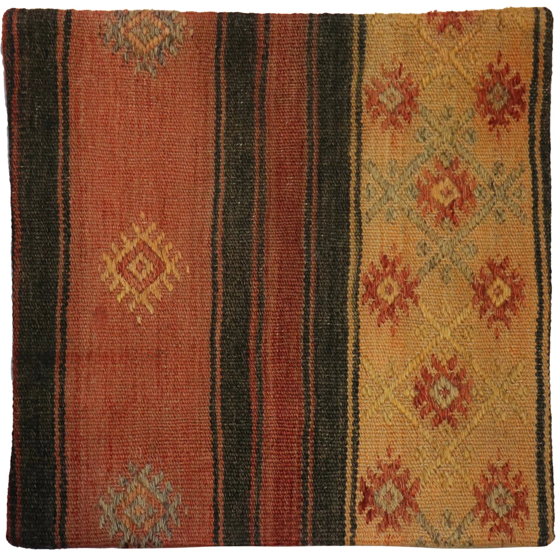 Vintage Kilim Pillow Case - 050029 by Pasargad Home in multi. Made from wool in a eclectic & global style.
