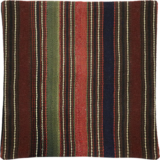 Vintage Kilim Pillow Case - 050037 by Pasargad Home in multi. Made from wool in a unique style.