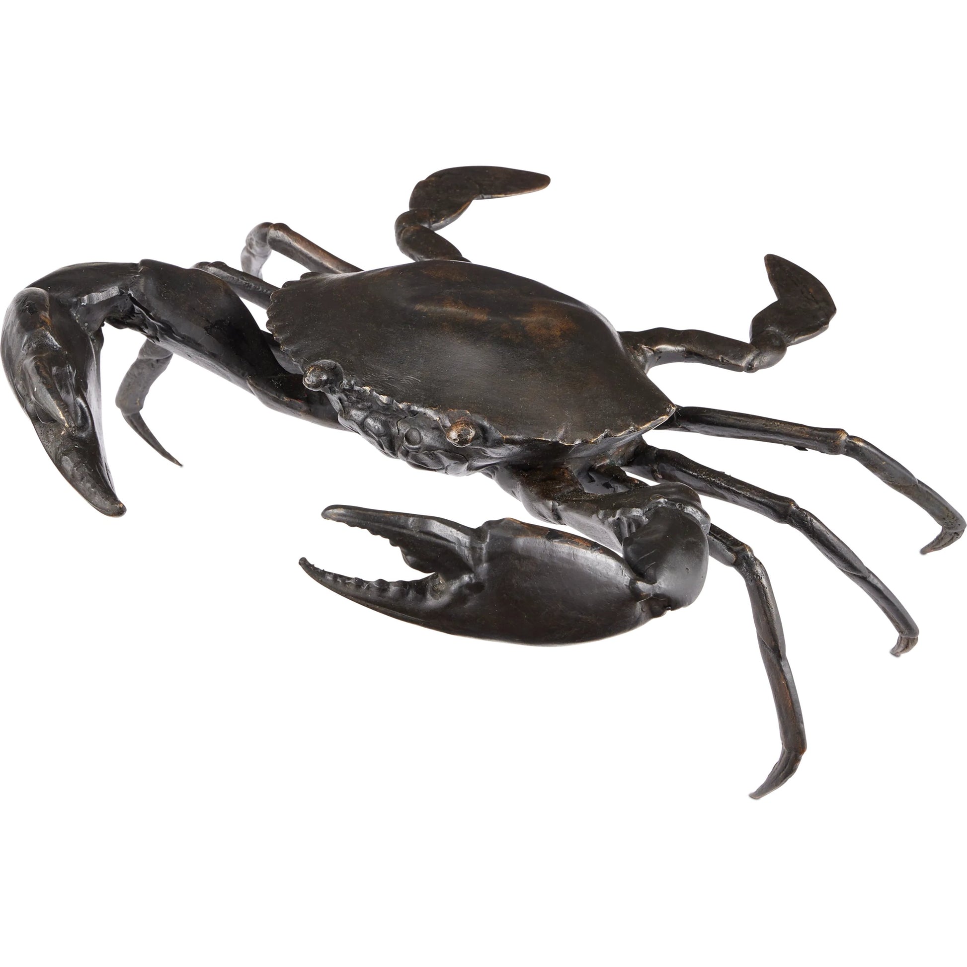 Crab Bronze by Currey and Company in dark brown. Made from bronze in a modern style.