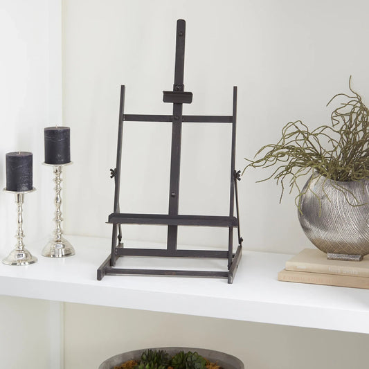 Laramie Stand by Cyan Design in raw steel. Made from iron in a traditional style.