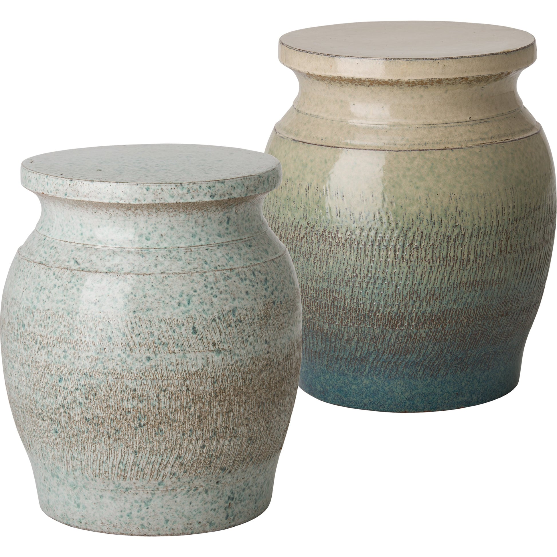 Koji Garden Stool by Emissary USA. Made from ceramic in a modern style.