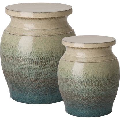 Koji Garden Stool by Emissary USA. Made from ceramic in a modern style.