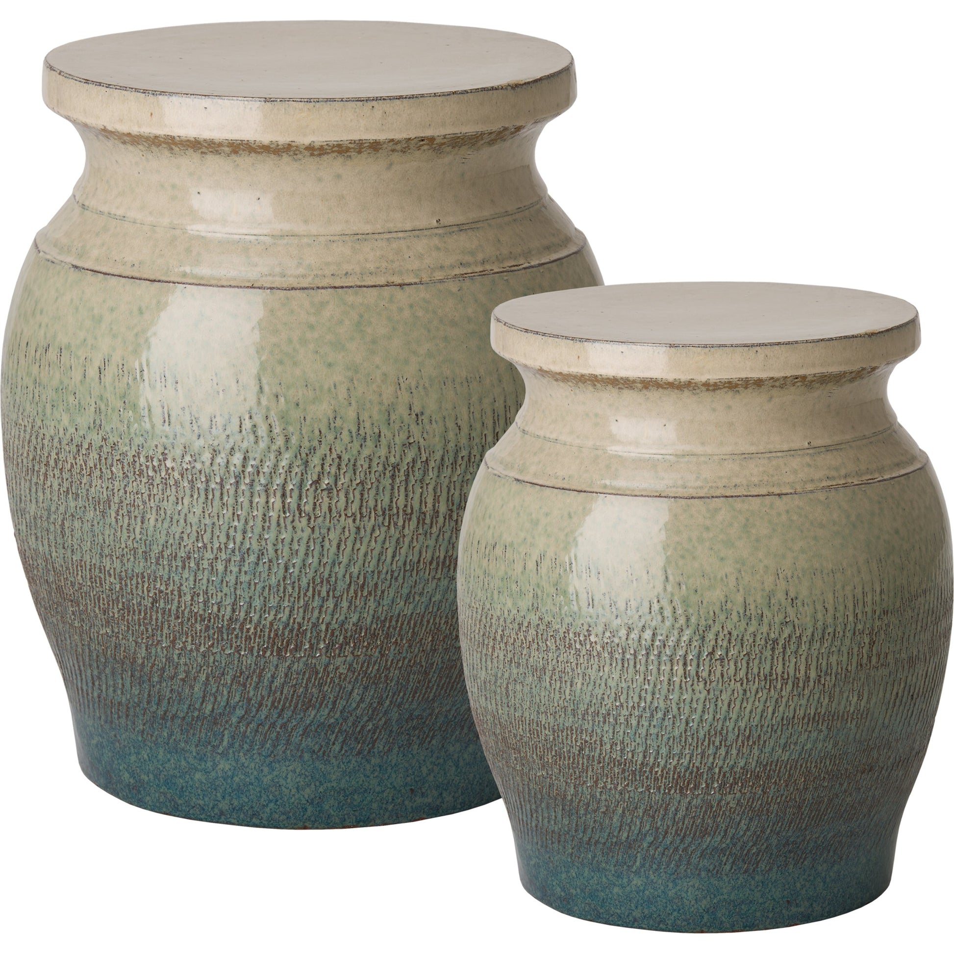 Koji Garden Stool by Emissary USA. Made from ceramic in a modern style.