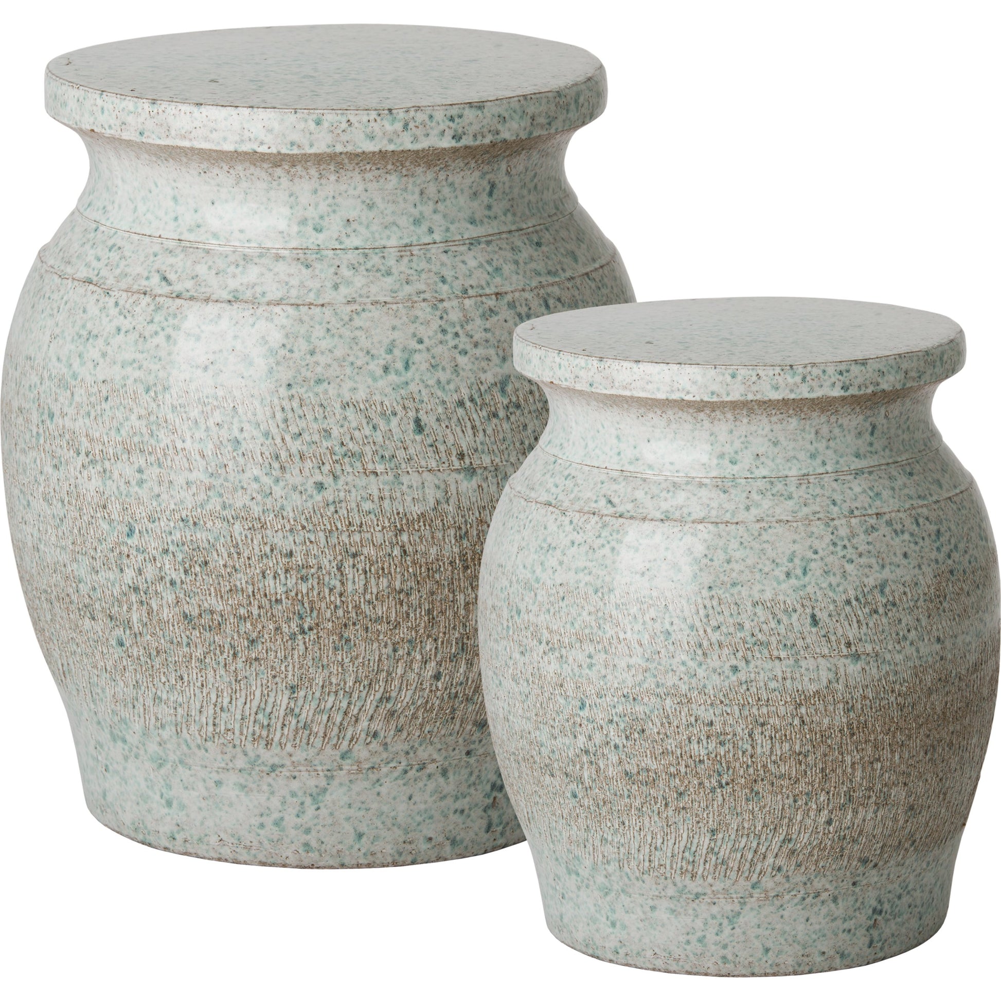 Koji Garden Stool by Emissary USA. Made from ceramic in a modern style.