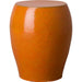 Seiji Garden Stool by Emissary USA in glossy glaze. Made from ceramic in a coastal style.