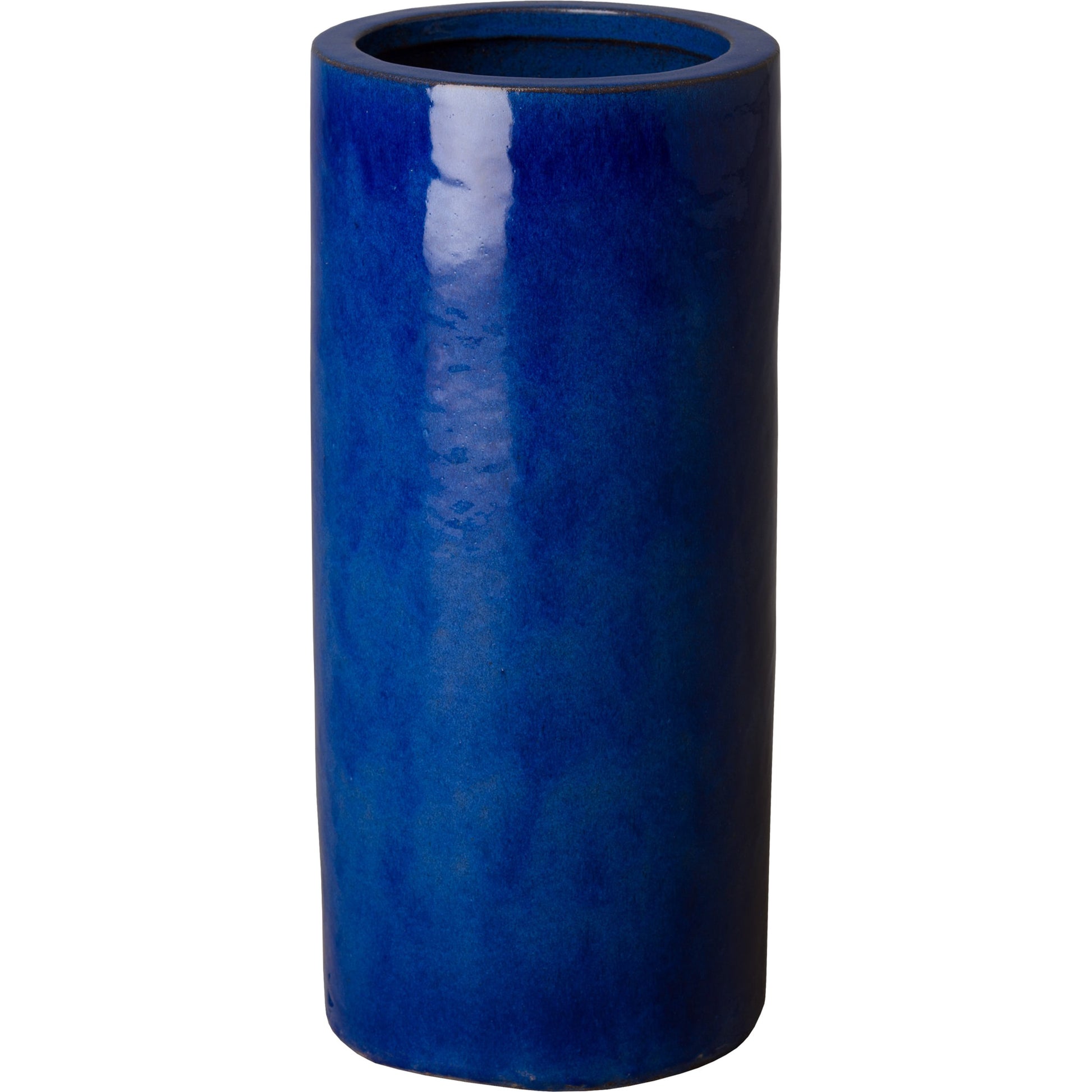 Umbrella Stand by Emissary USA in glossy glaze. Made from porcelain in a coastal style.