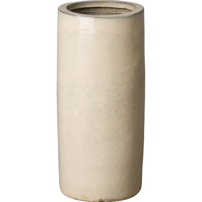 Umbrella Stand by Emissary USA in glossy glaze. Made from porcelain in a coastal style.