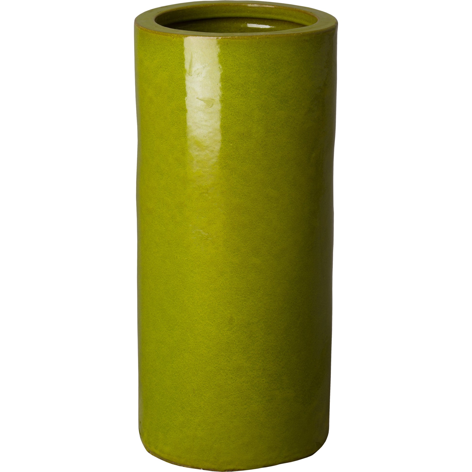 Umbrella Stand by Emissary USA in glossy glaze. Made from porcelain in a coastal style.