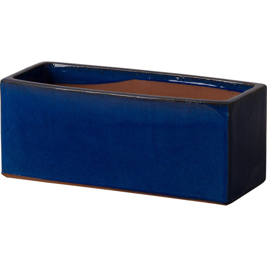 Window Box Planter by Emissary USA. Made from ceramic in a coastal style.