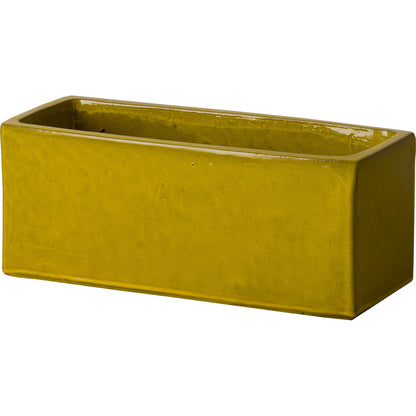 Window Box Planter by Emissary USA. Made from ceramic in a coastal style.