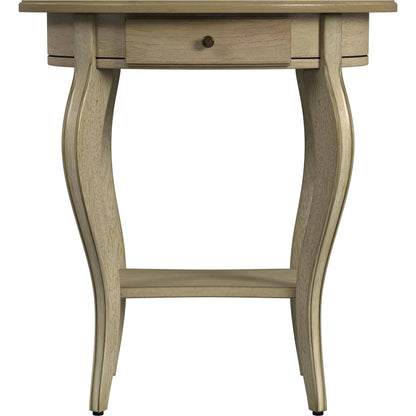 Jeanette Oval Wood Accent Table by Butler Specialty Company in beige and antique beige. Made from rubberwood, poplar solids, fiberboard, cherry veneers in a cottage & farmhouse style.
