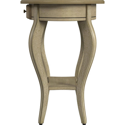 Jeanette Oval Wood Accent Table by Butler Specialty Company in beige and antique beige. Made from rubberwood, poplar solids, fiberboard, cherry veneers in a cottage & farmhouse style.