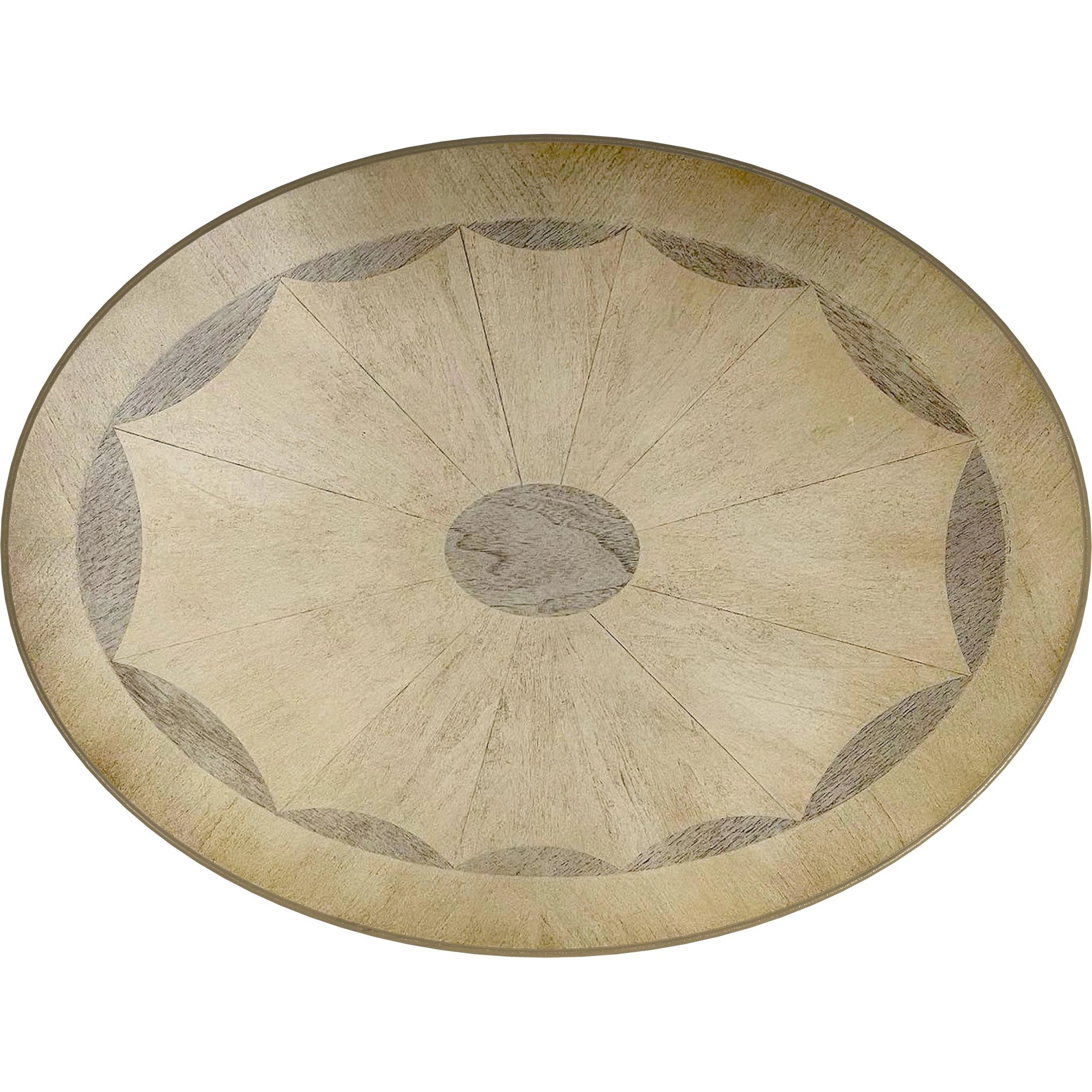 Jeanette Oval Wood Accent Table by Butler Specialty Company in beige and antique beige. Made from rubberwood, poplar solids, fiberboard, cherry veneers in a cottage & farmhouse style.