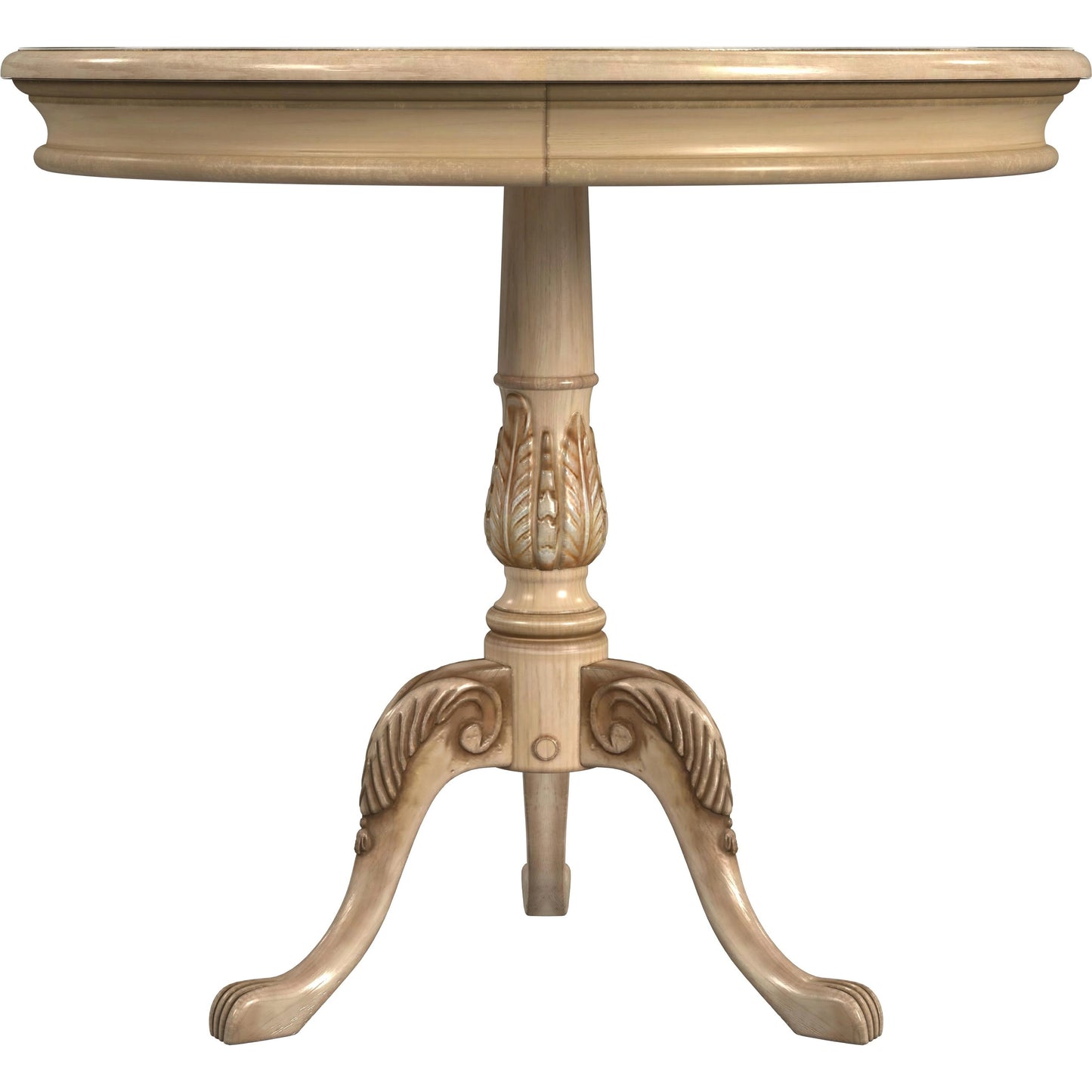 002 SI-2021905 | Additional Silo | Carissa 30" Round Pedestal Foyer Table by Butler Specialty Company in beige and antique beige. Made from rubberwood solids, mdf, cherry veneers, resin in a cottage & farmhouse style.