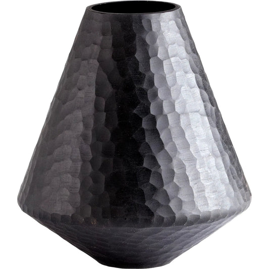 Lava Vase by Cyan Design in black. Made from glass in a modern style.