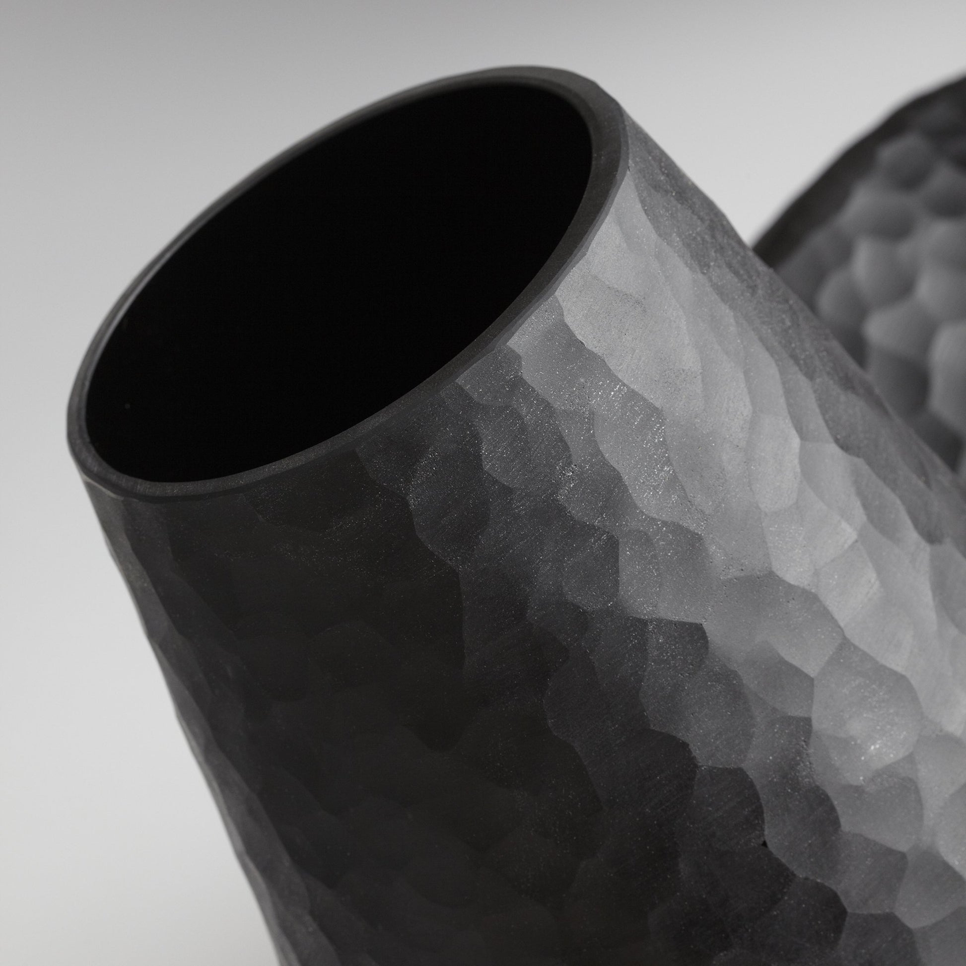 Lava Vase by Cyan Design in black. Made from glass in a modern style.