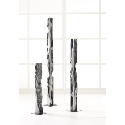 Plinth by Phillips Collection in gray. Made from resin in a eclectic & global style.
